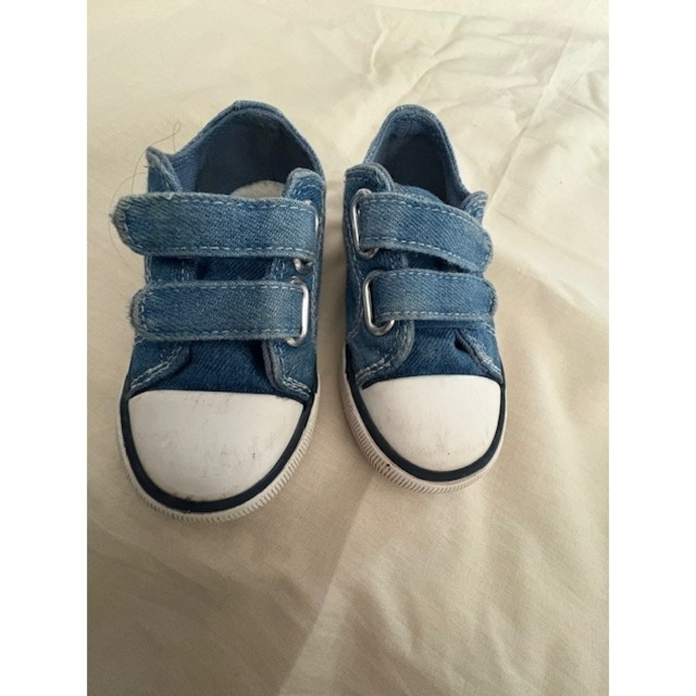 Sfera Kids School Shoes Blue Jean Sz 6 Sneakers Size EU 22 Toddler Hook Loop